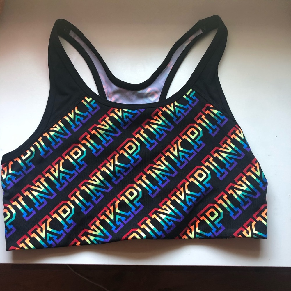 Pink Sports bra